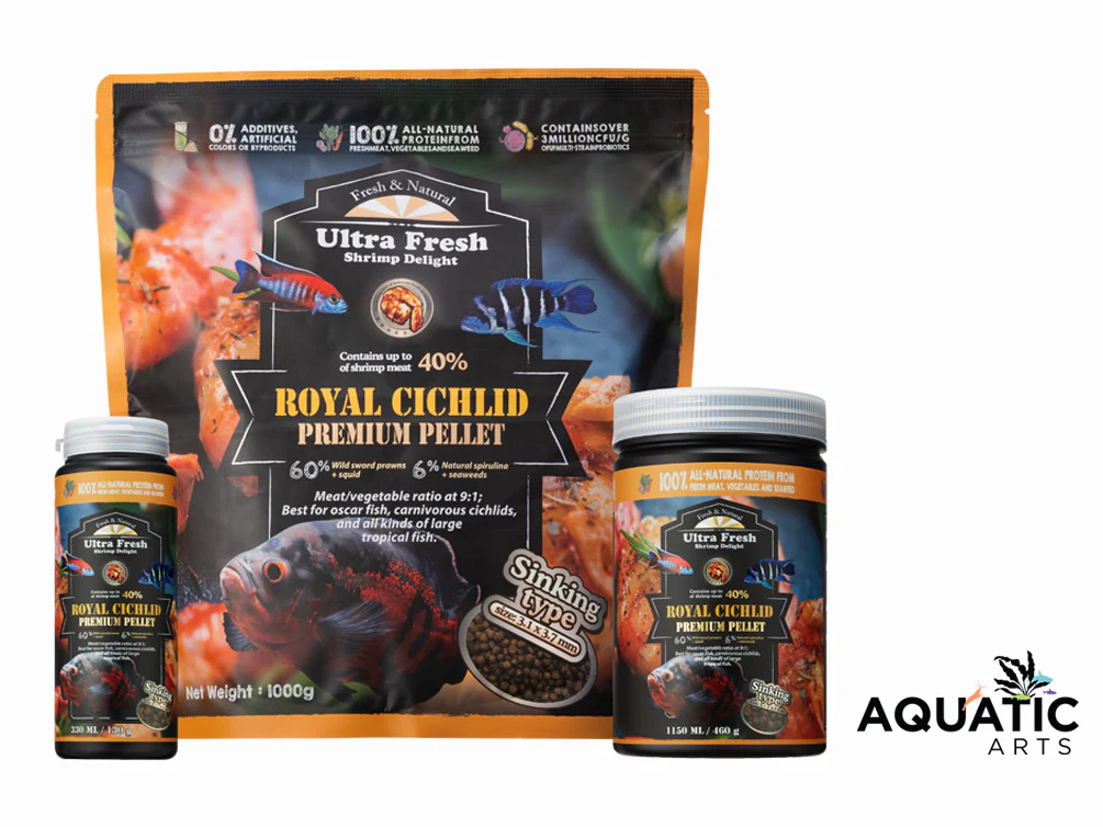 Ultra Fresh Royal Cichlid Premium Pellet - Shrimp Delight - Nestor' Aquariums & Pets