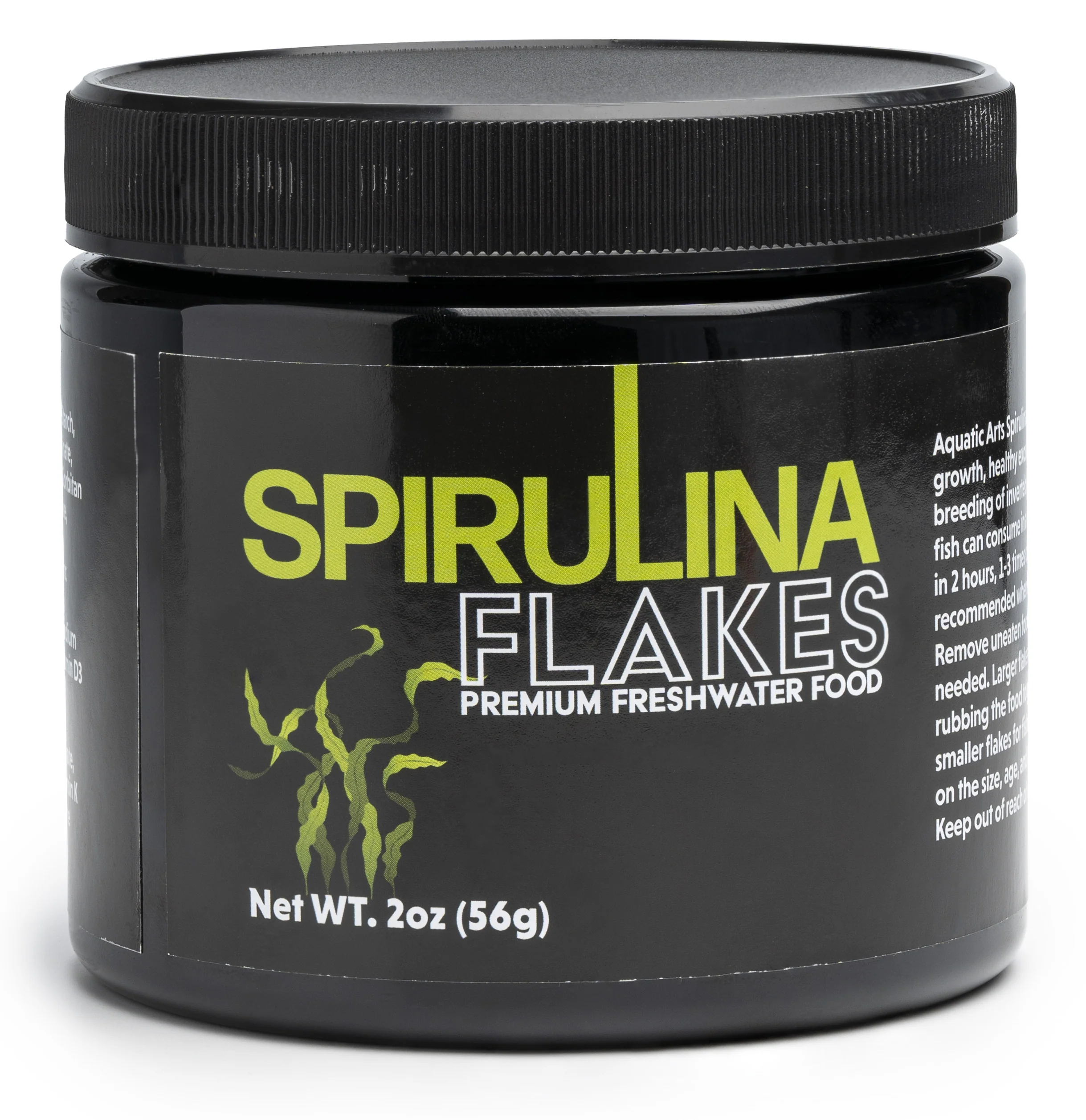 Aquatic Arts Spirulina Flakes Premium Freshwater Food (1 -2oz.) - Nestor' Aquariums & Pets