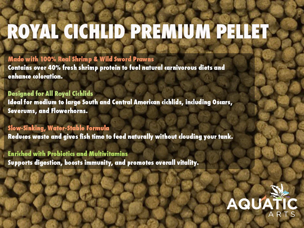 Ultra Fresh Royal Cichlid Premium Pellet - Shrimp Delight - Nestor' Aquariums & Pets