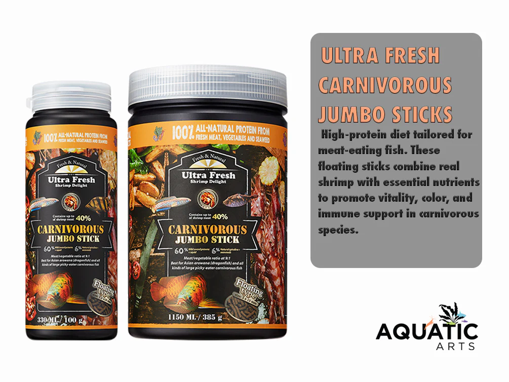 Ultra Fresh Carnivorous Sticks – Shrimp Delight Formula - Nestor' Aquariums & Pets