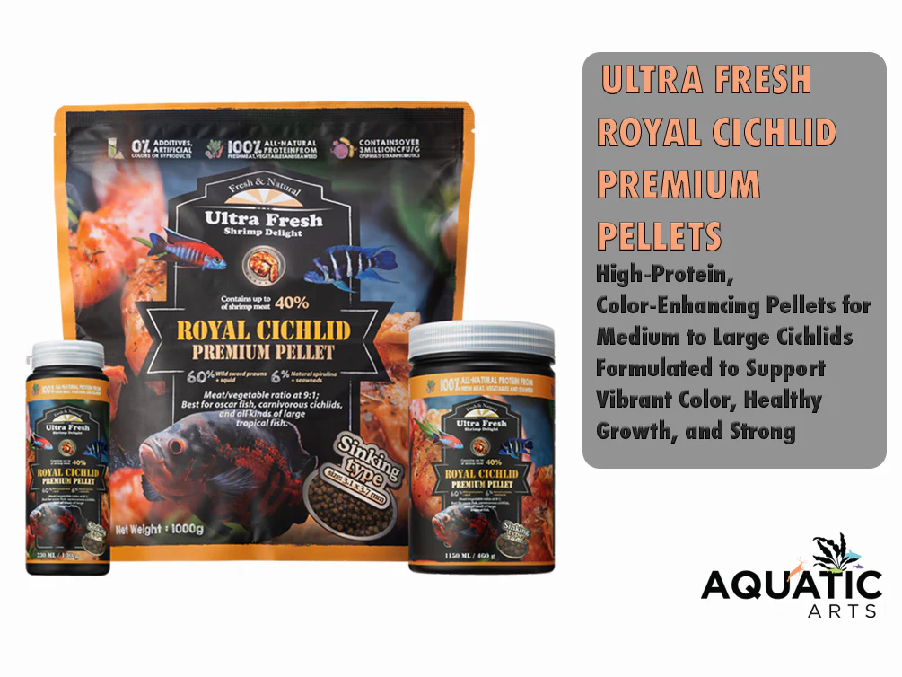 Ultra Fresh Royal Cichlid Premium Pellet - Shrimp Delight - Nestor' Aquariums & Pets
