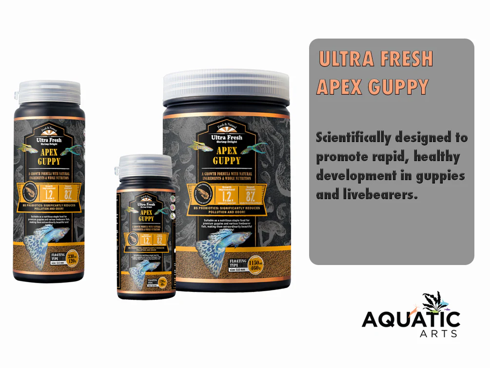 Ultra Fresh APEX Guppy (1.2x Growth Improvement) - Nestor' Aquariums & Pets