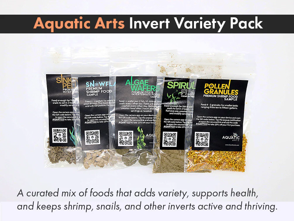 Aquatic Arts Invert Food Variety Pack - Nestor' Aquariums & Pets