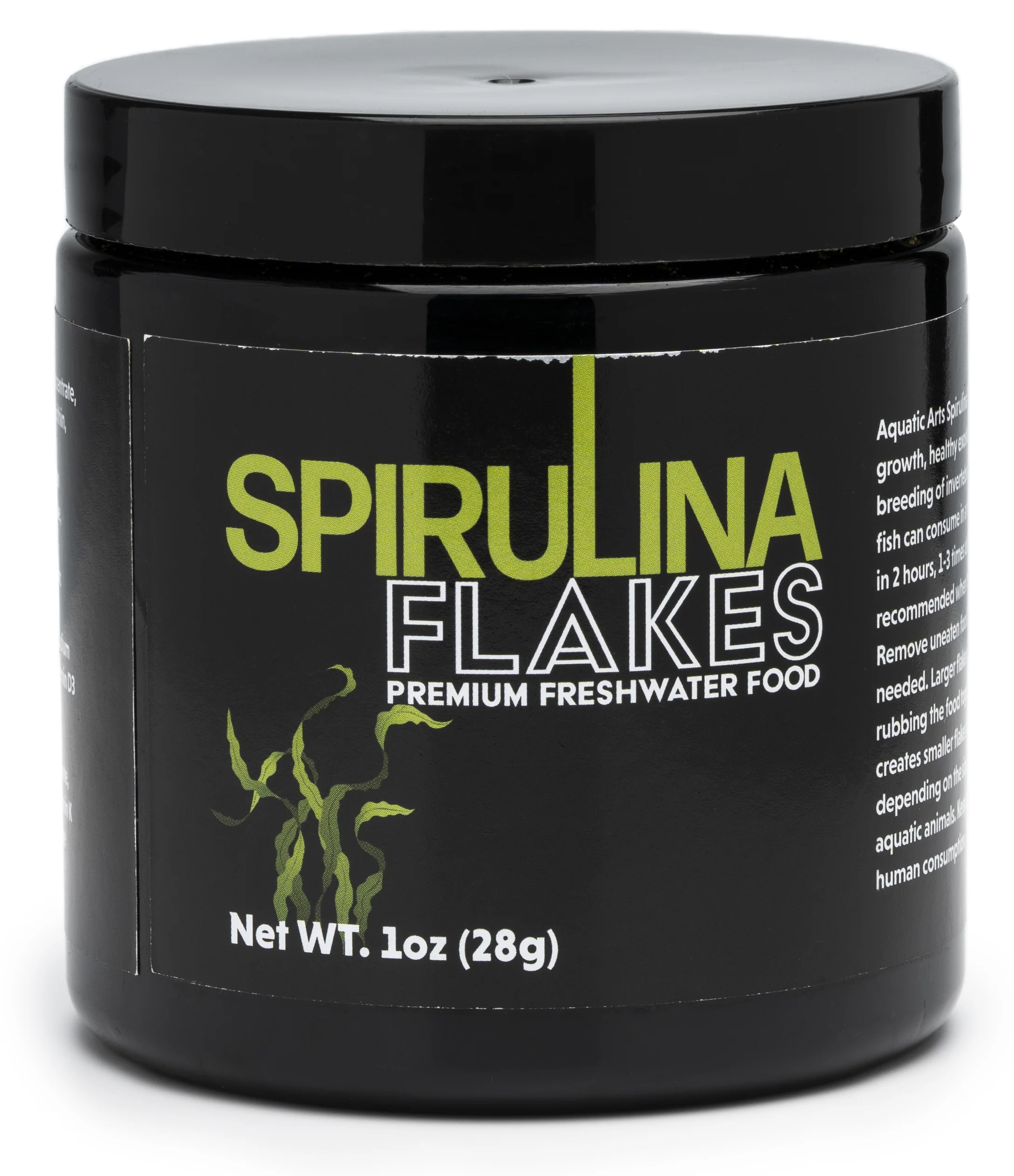 Aquatic Arts Spirulina Flakes Premium Freshwater Food (1 -2oz.) - Nestor' Aquariums & Pets
