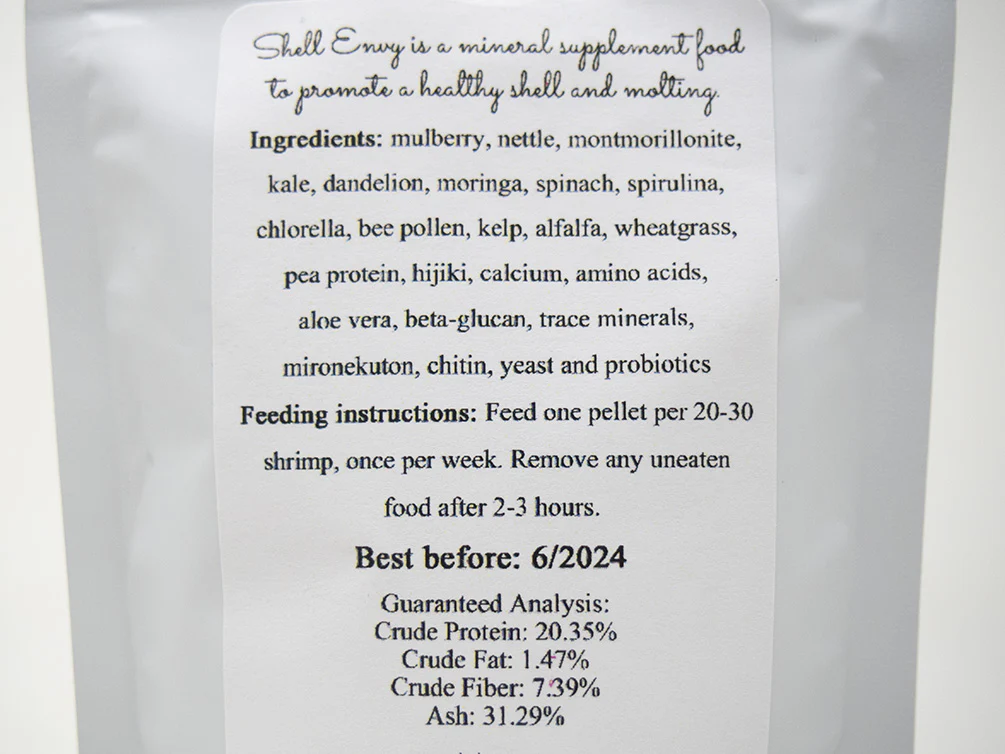 Shrimp Envy - Shell Envy Mineral Shrimp Food - Nestor' Aquariums & Pets