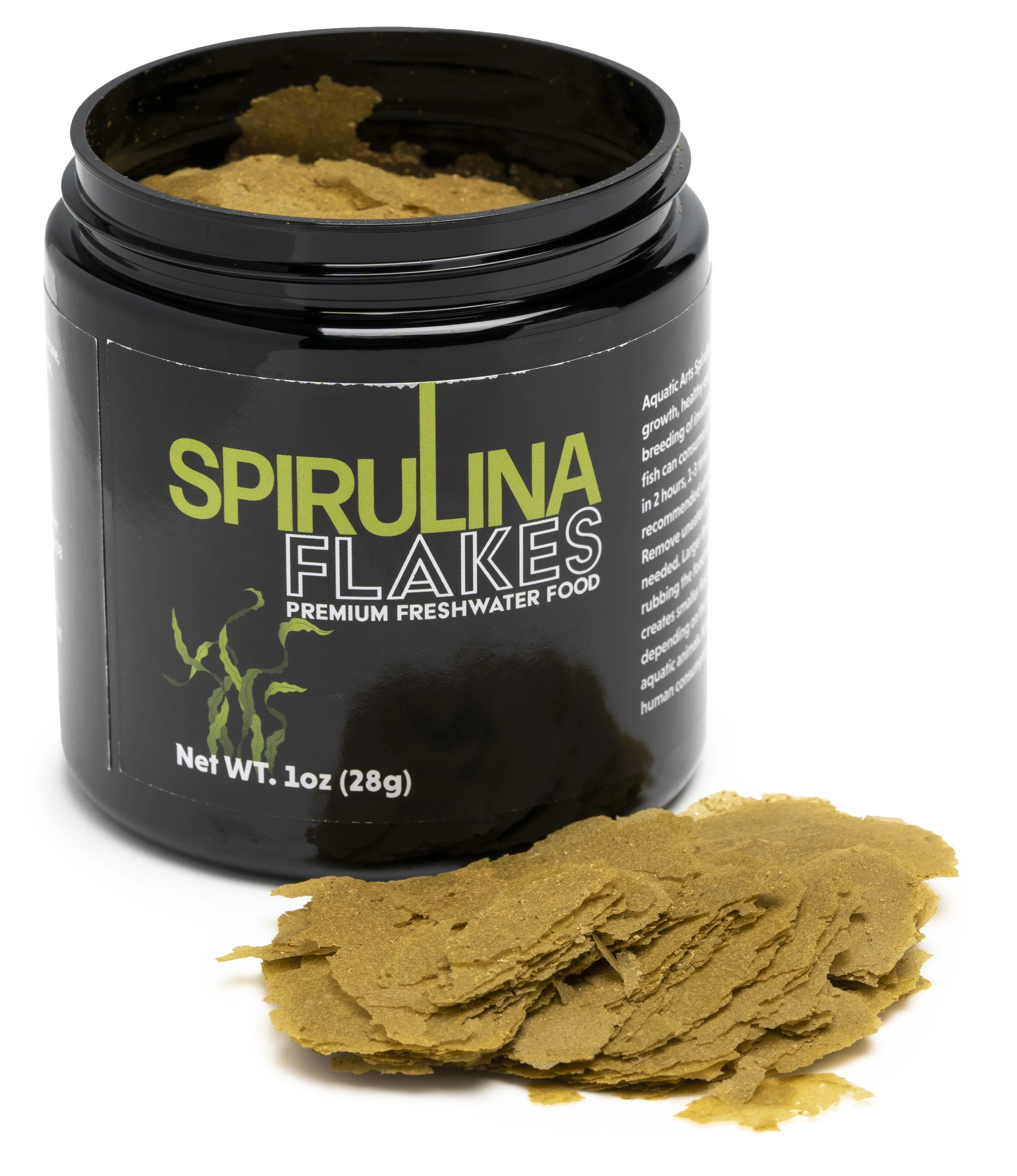 Aquatic Arts Spirulina Flakes Premium Freshwater Food (1 -2oz.) - Nestor' Aquariums & Pets