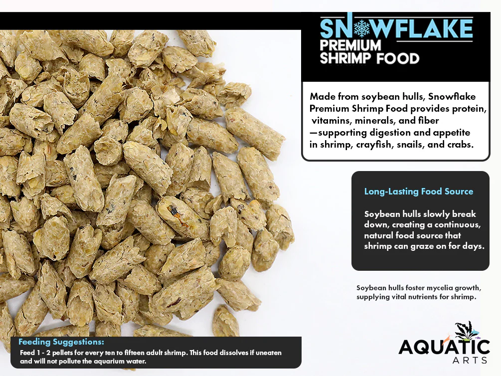 Aquatic Arts Snowflake Premium Shrimp Food (1-2 oz.) - Nestor' Aquariums & Pets