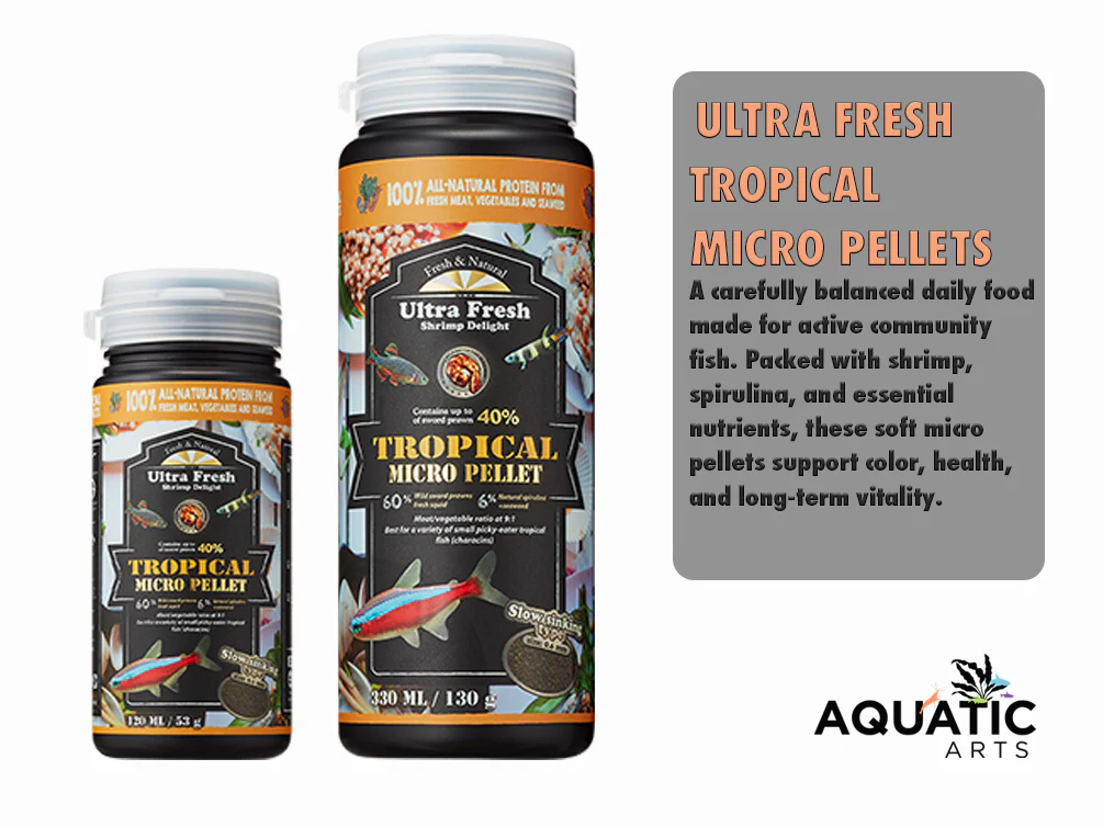 Ultra Fresh Tropical Micro Pellets – Shrimp Delight Formula - Nestor' Aquariums & Pets