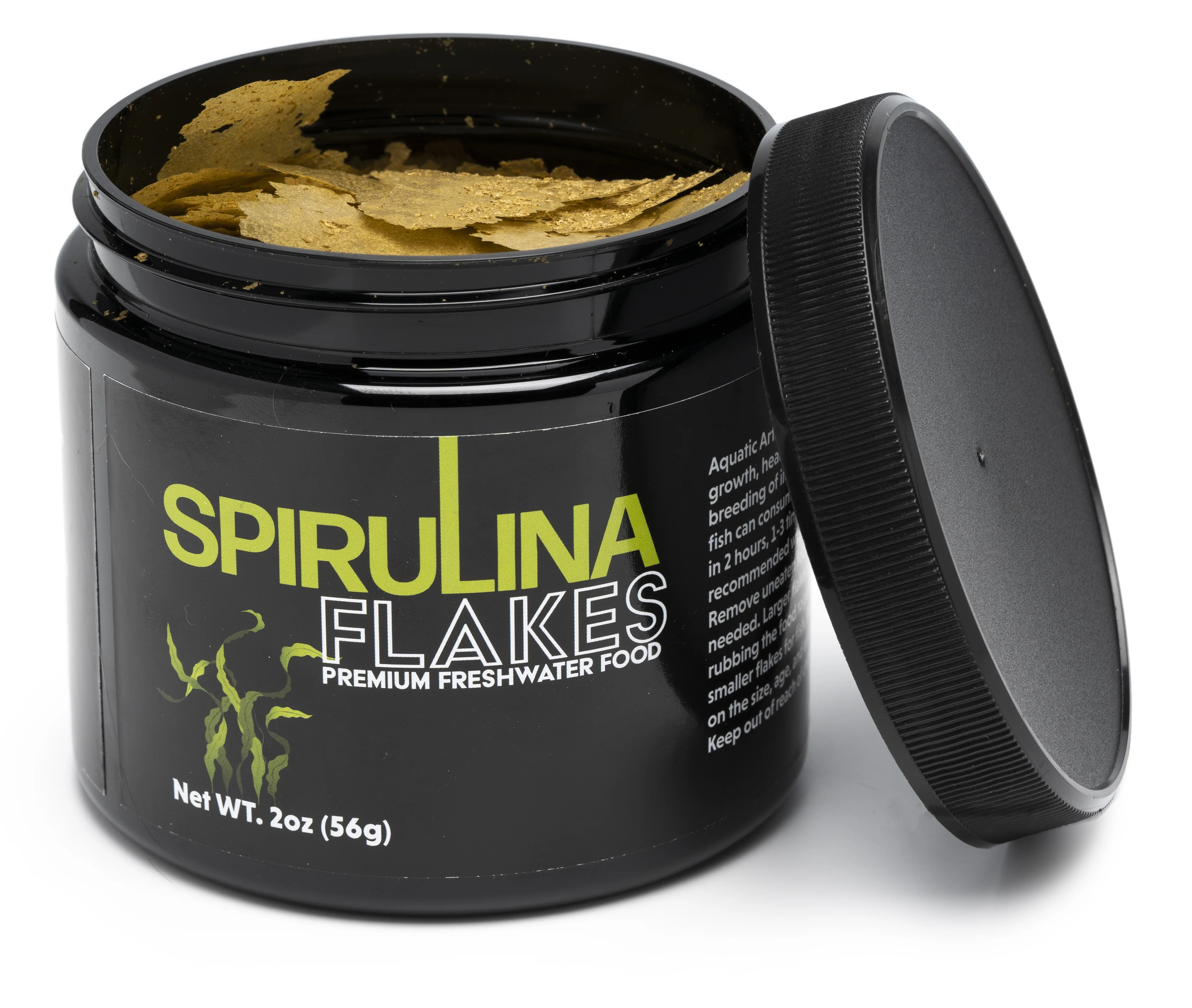 Aquatic Arts Spirulina Flakes Premium Freshwater Food (1 -2oz.) - Nestor' Aquariums & Pets