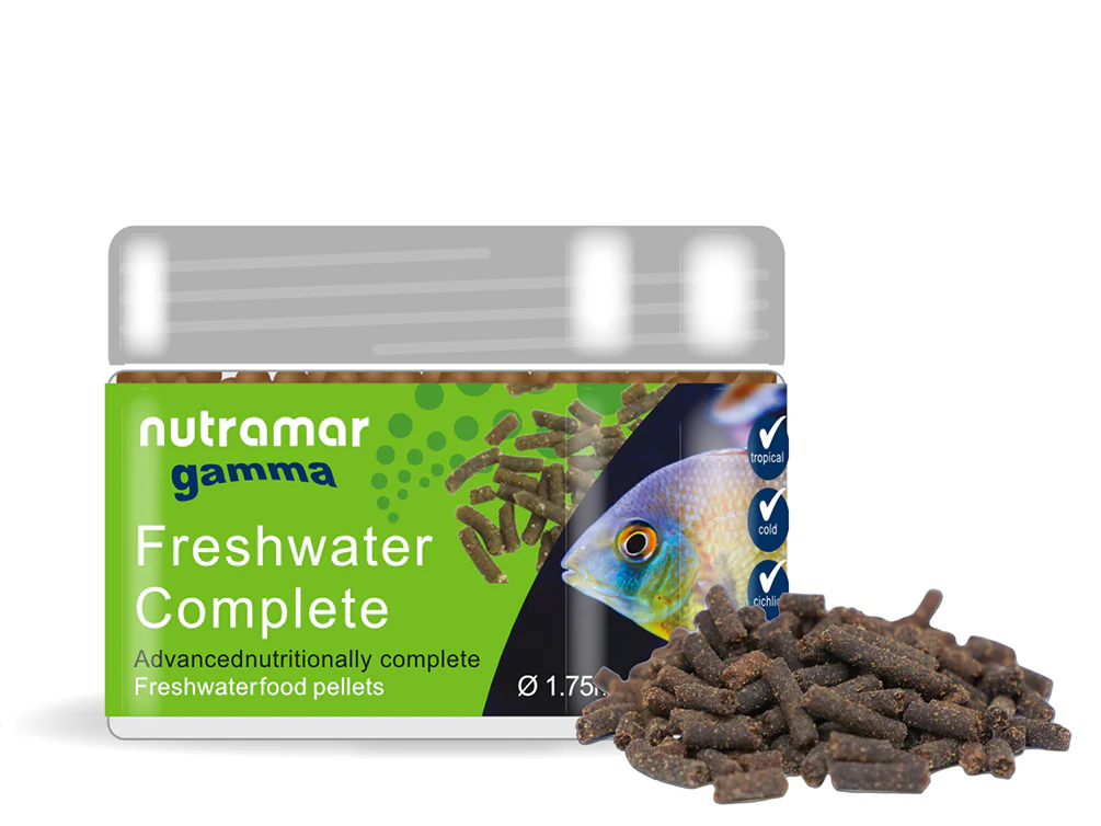 Nutramar Freshwater Complete Pellet - Nutrient-Rich Diet for Freshwater Fish (1.75mm / 70g) - Nestor' Aquariums & Pets