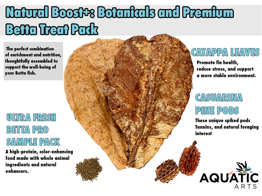 Natural Boost+: Botanicals and Premium Betta Treat Pack - Nestor' Aquariums & Pets