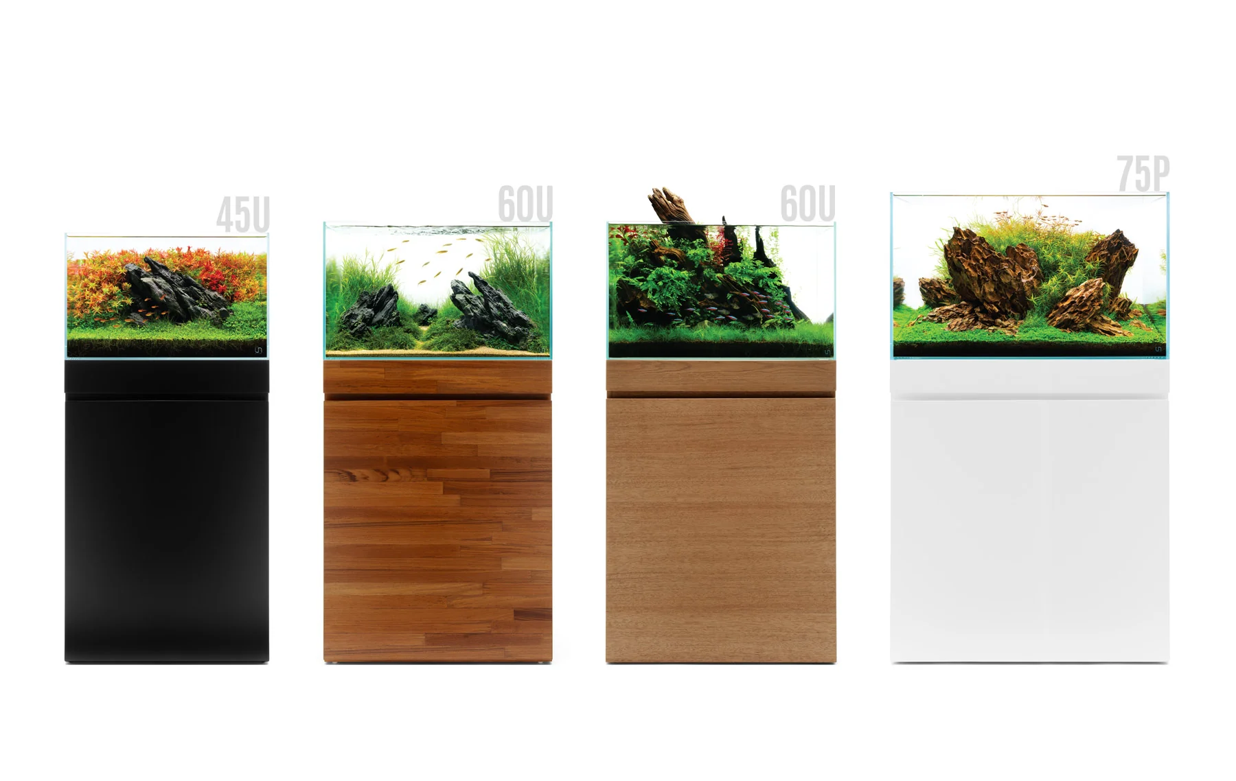 Ultum Nature Systems Aquarium Tank & Stand Bundle - Natural Wood Grain - Nestor' Aquariums & Pets
