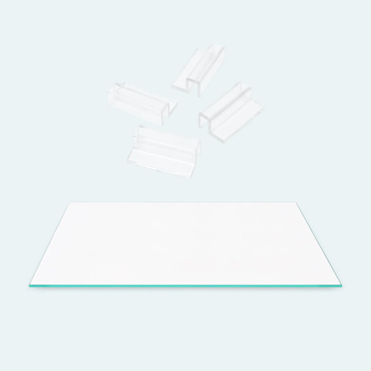 UNS Standard Tank Glass Lid With Clear Clips - Nestor' Aquariums & Pets